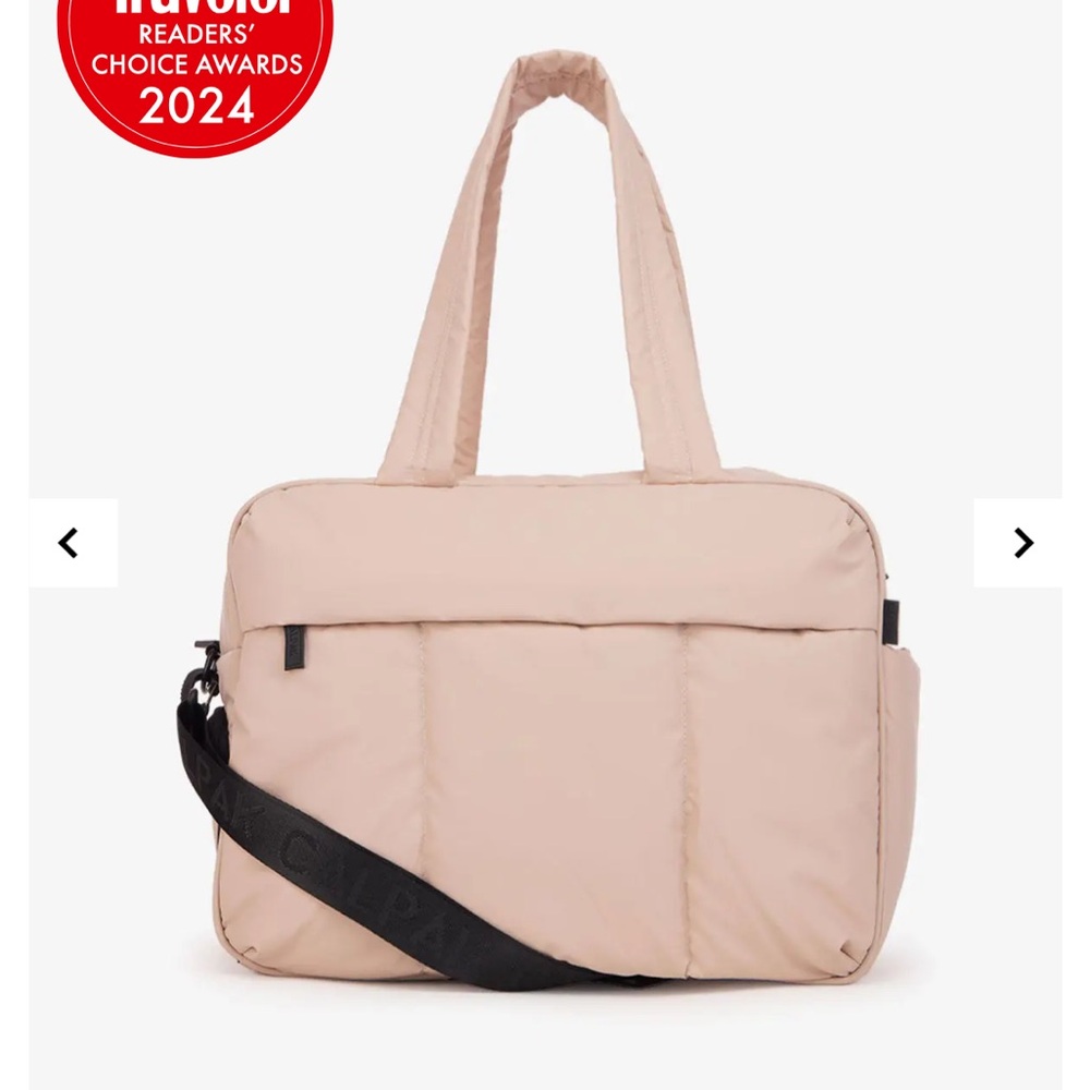 Calpak Luka Duffel in Rose Quartz